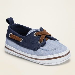 Old Navy baby boy chambray blue shoes